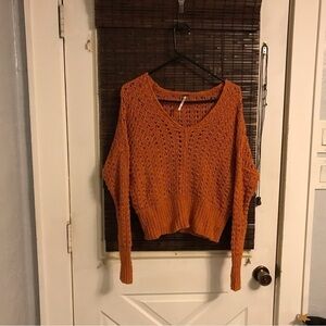 Free People Knitted Cropped Sweater